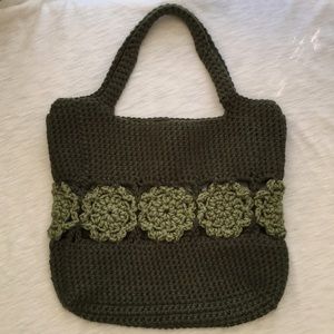 2 Tone Green Crochet Bag!!